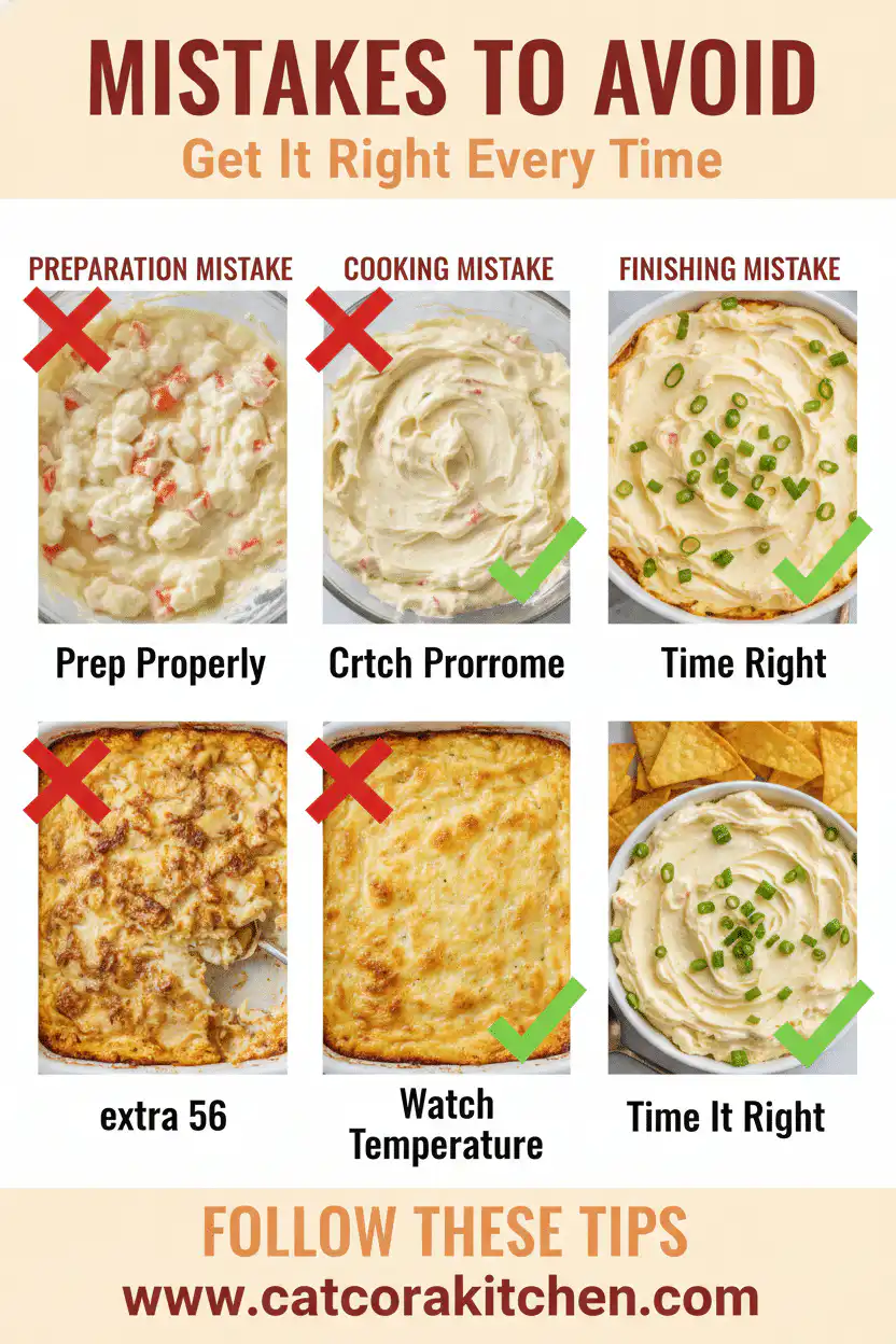 Crab rangoon dip common mistakes