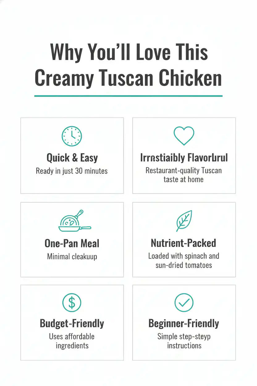 Why you'll love Creamy Tuscan Chicken