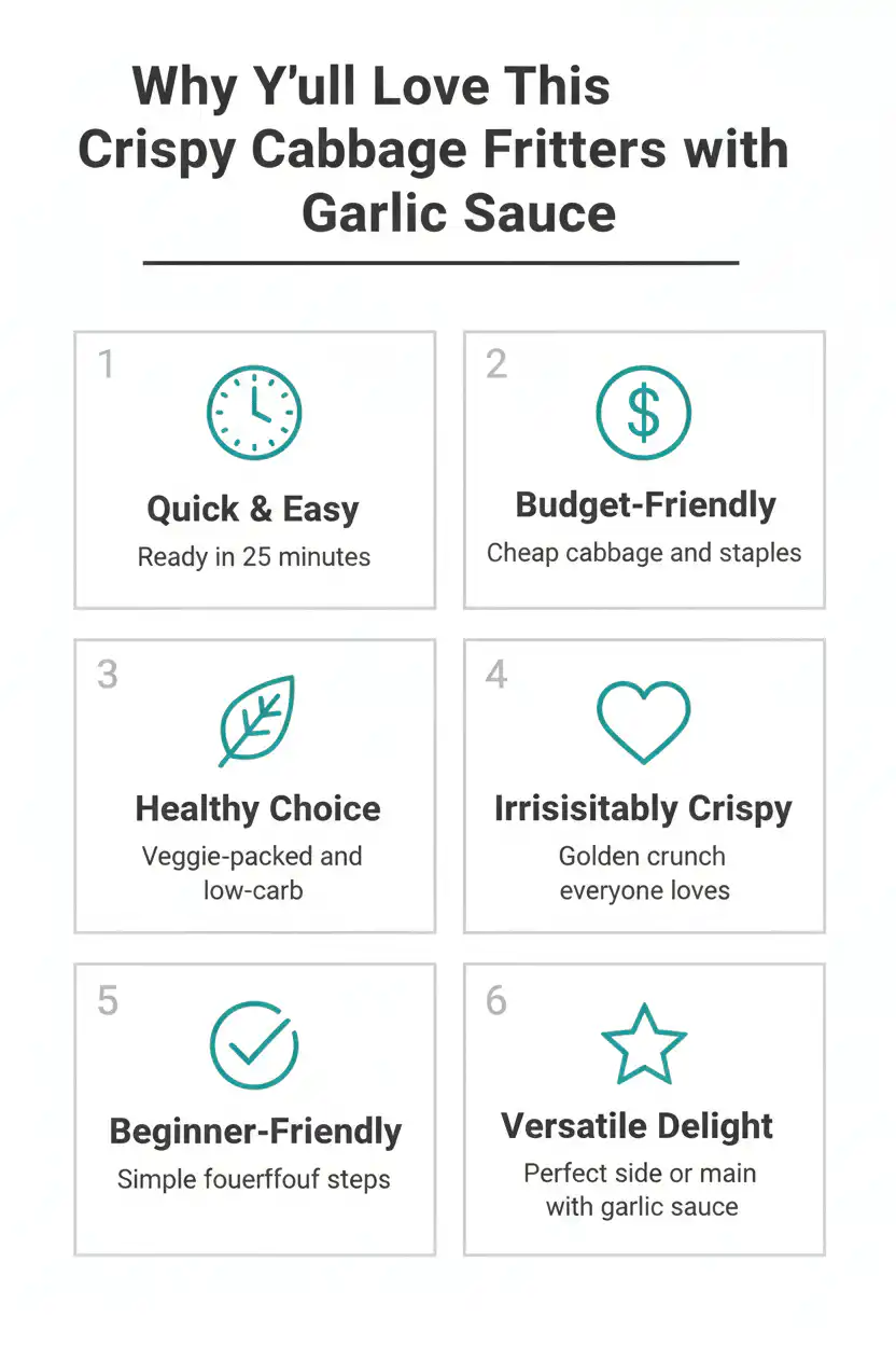 Why you'll love crispy cabbage fritters with garlic sauce