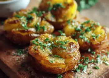 crispy smashed potatoes