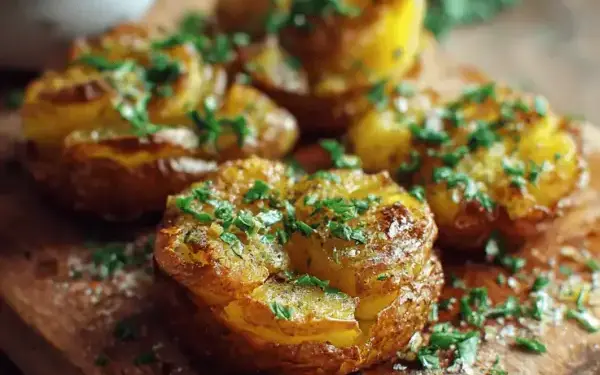 crispy smashed potatoes