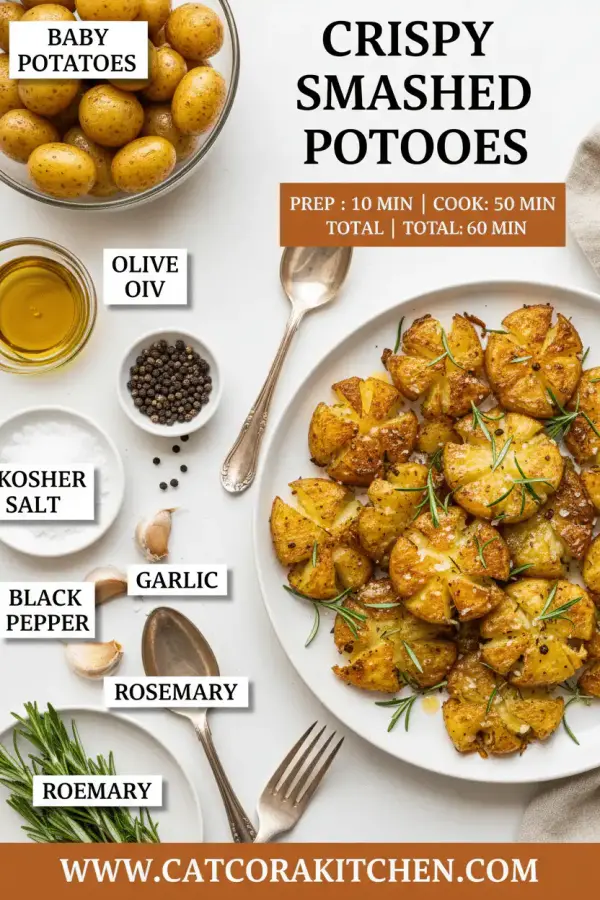 Crispy smashed potatoes ingredients