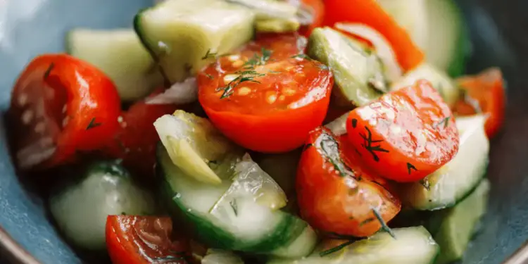 cucumber tomato avocado salad