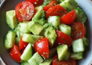cucumber tomato avocado salad