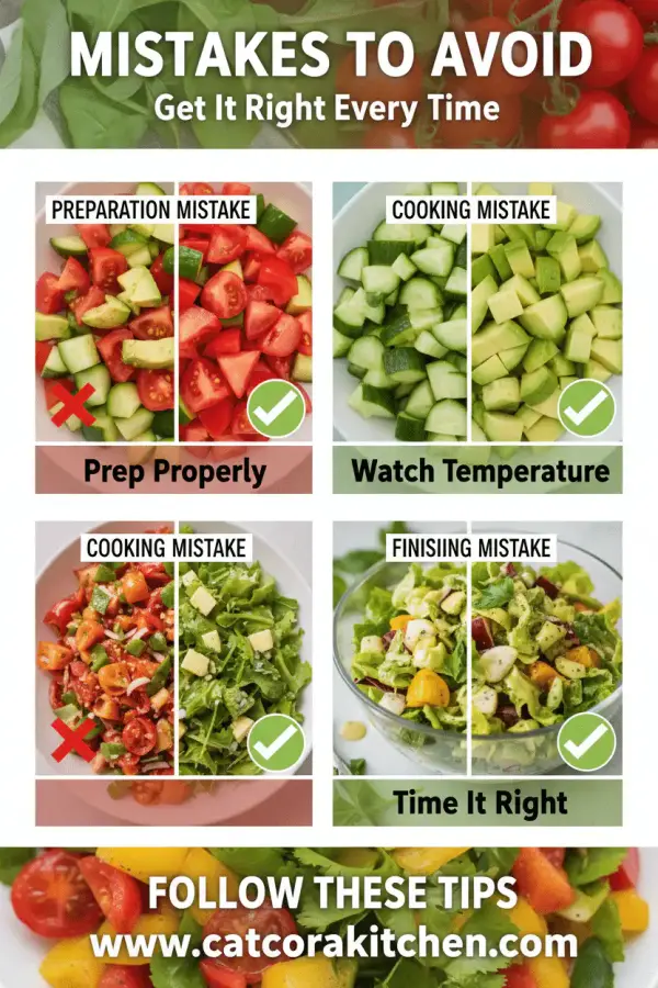 Cucumber tomato avocado salad common mistakes