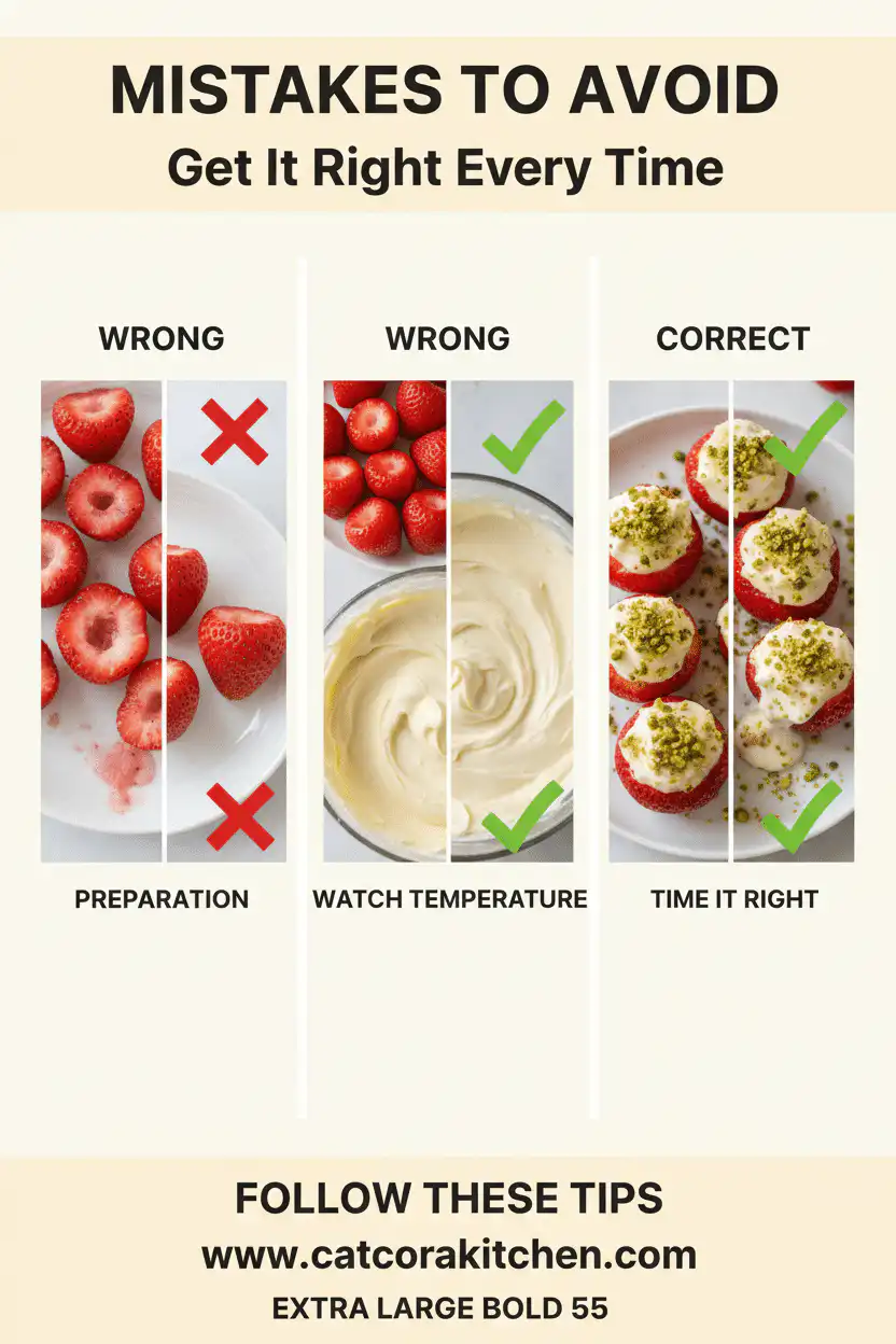 Deviled strawberries common mistakes