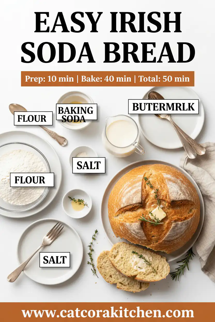 Easy Irish soda bread ingredients