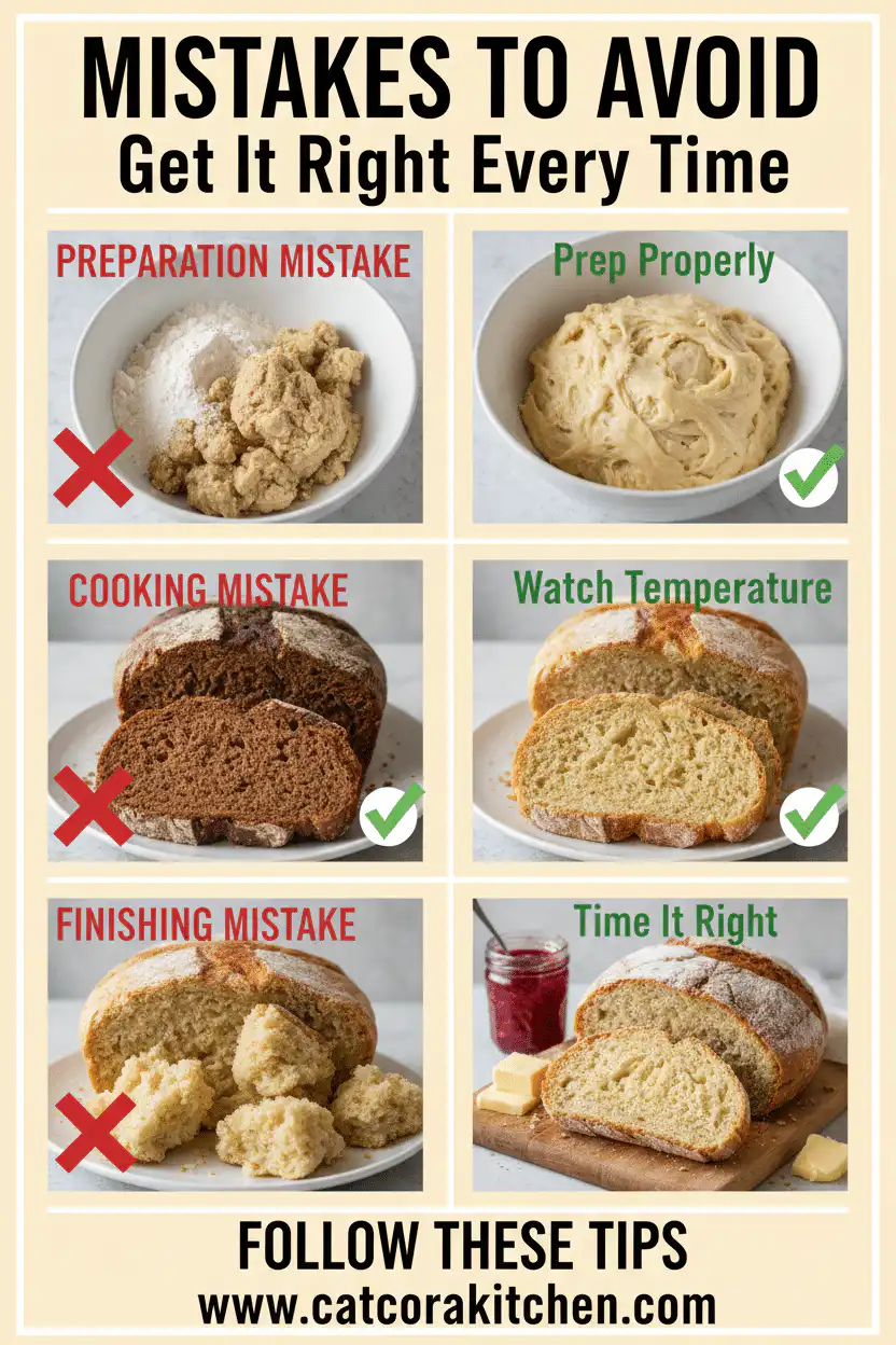 Easy Irish soda bread common mistakes