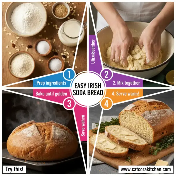card recipe ingredients and instructions easy Irish soda bread recipe