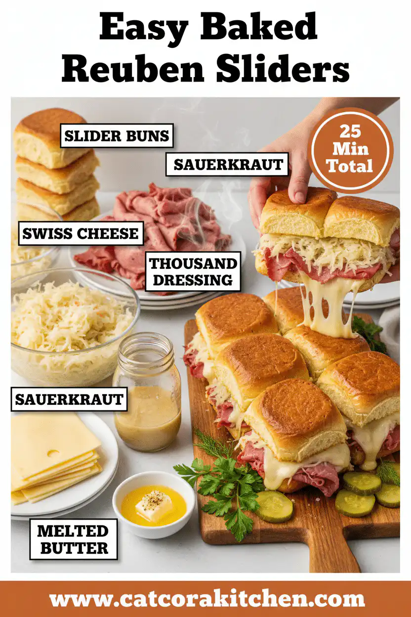 Easy baked Reuben sliders ingredients