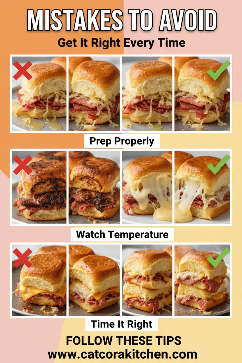 Easy baked Reuben sliders common mistakes