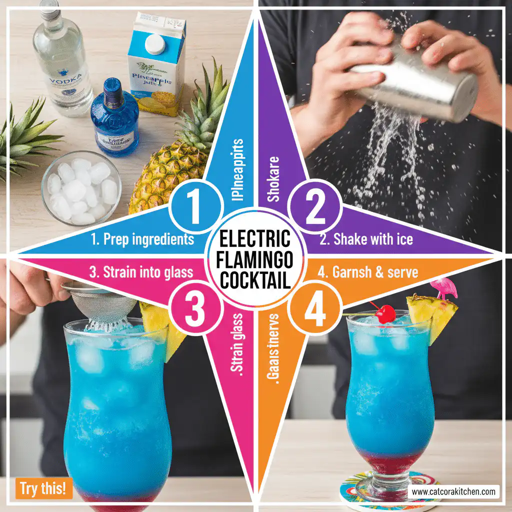card recipe ingredients and instructions electric flamingo drink