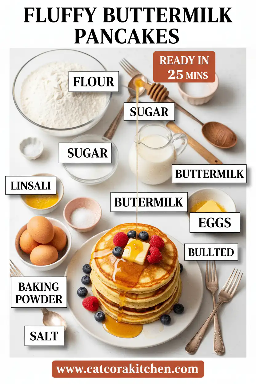 Fluffy buttermilk pancakes ingredients