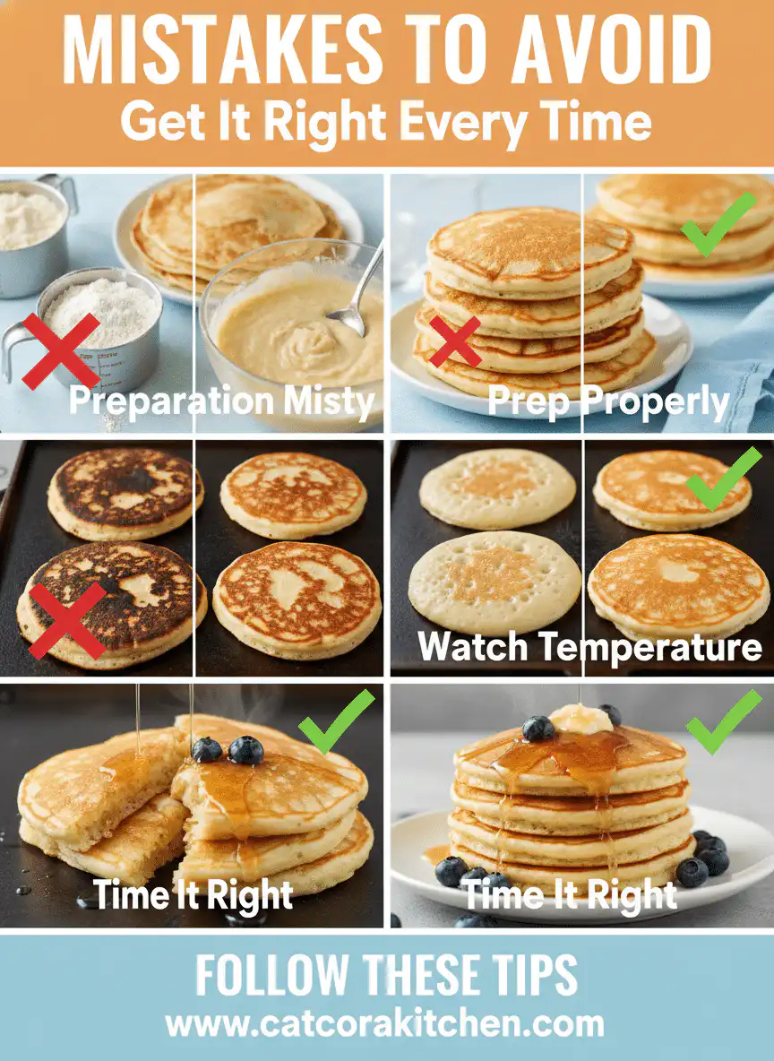 Fluffy buttermilk pancakes common mistakes