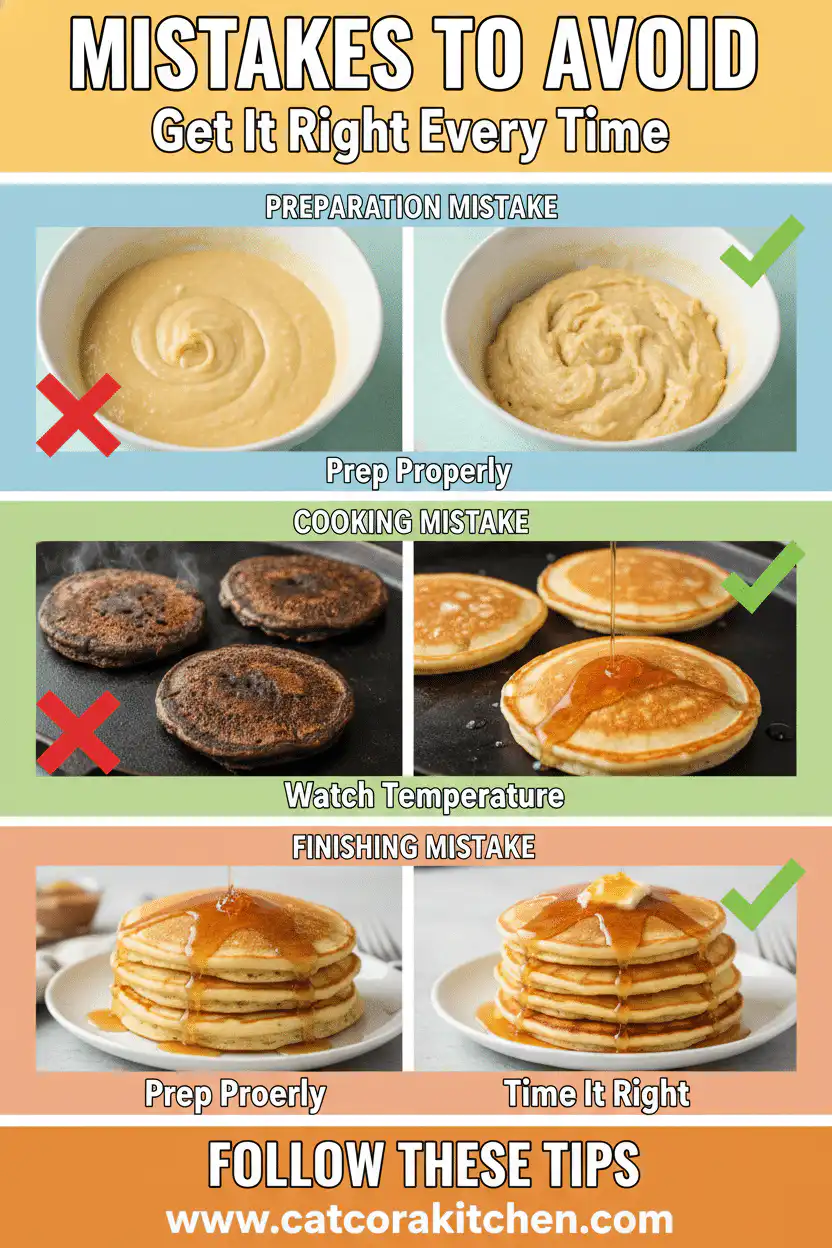 Fluffy buttermilk pancakes common mistakes