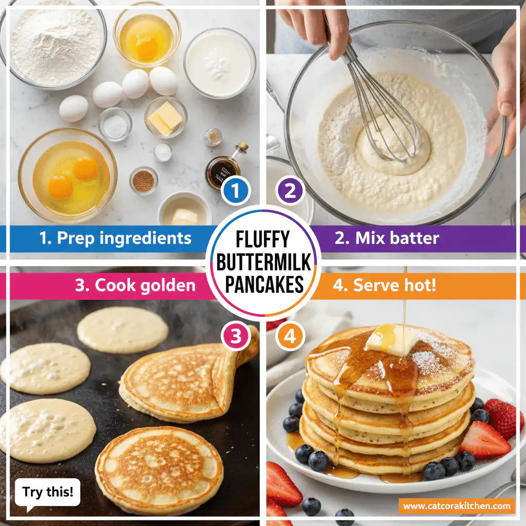 card recipe ingredients and instructions fluffy buttermilk pancakes