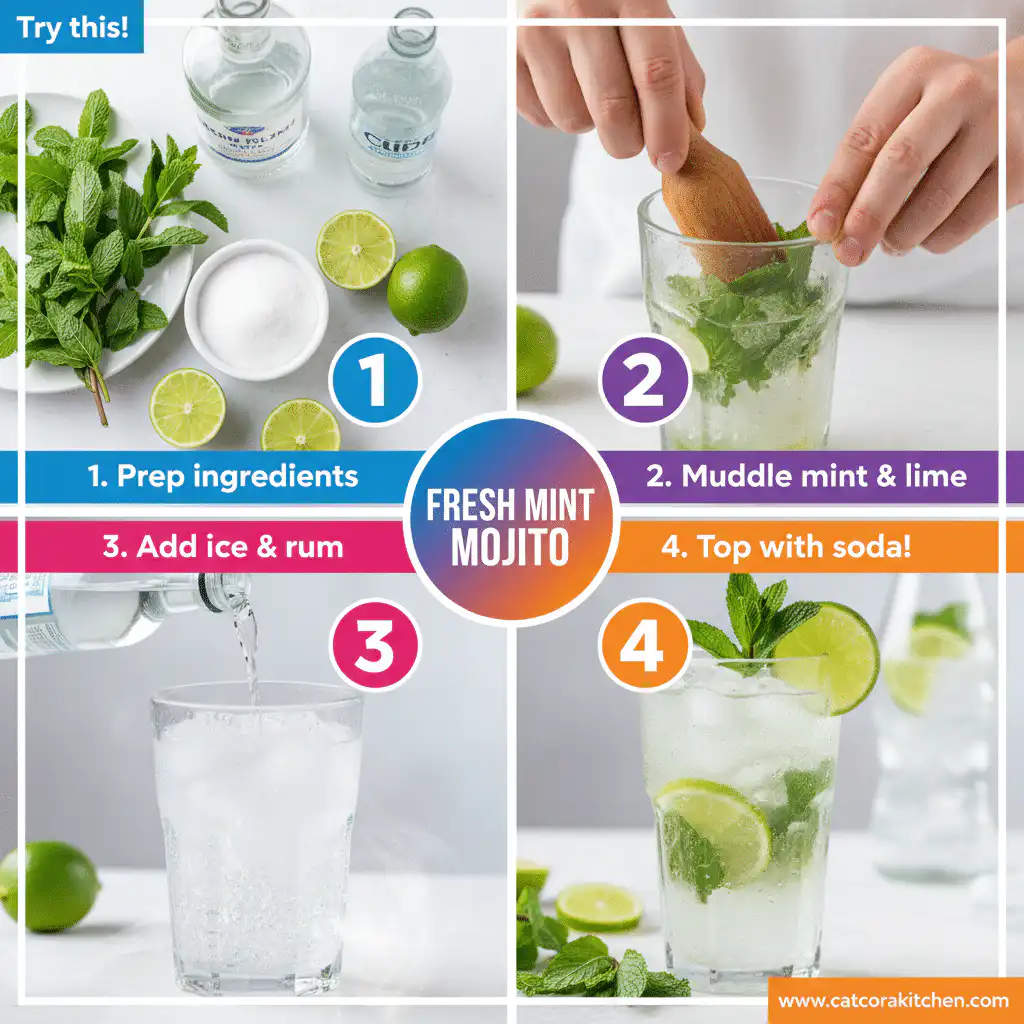 card recipe ingredients and instructions fresh mint mojito