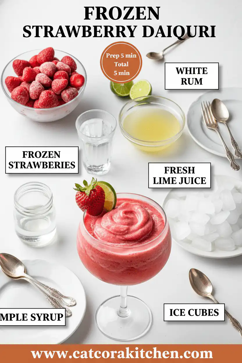 Frozen strawberry daiquiri ingredients