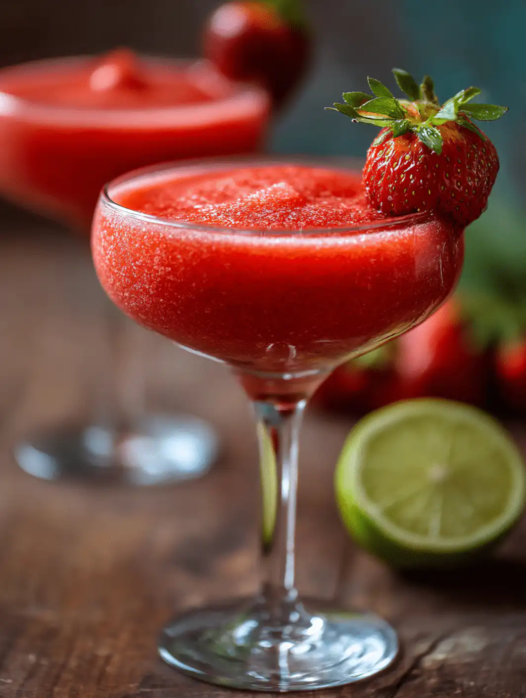 Frozen Strawberry Daiquiri – Easy Blended Rum Cocktail