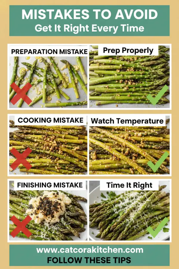 Garlic parmesan roasted asparagus common mistakes