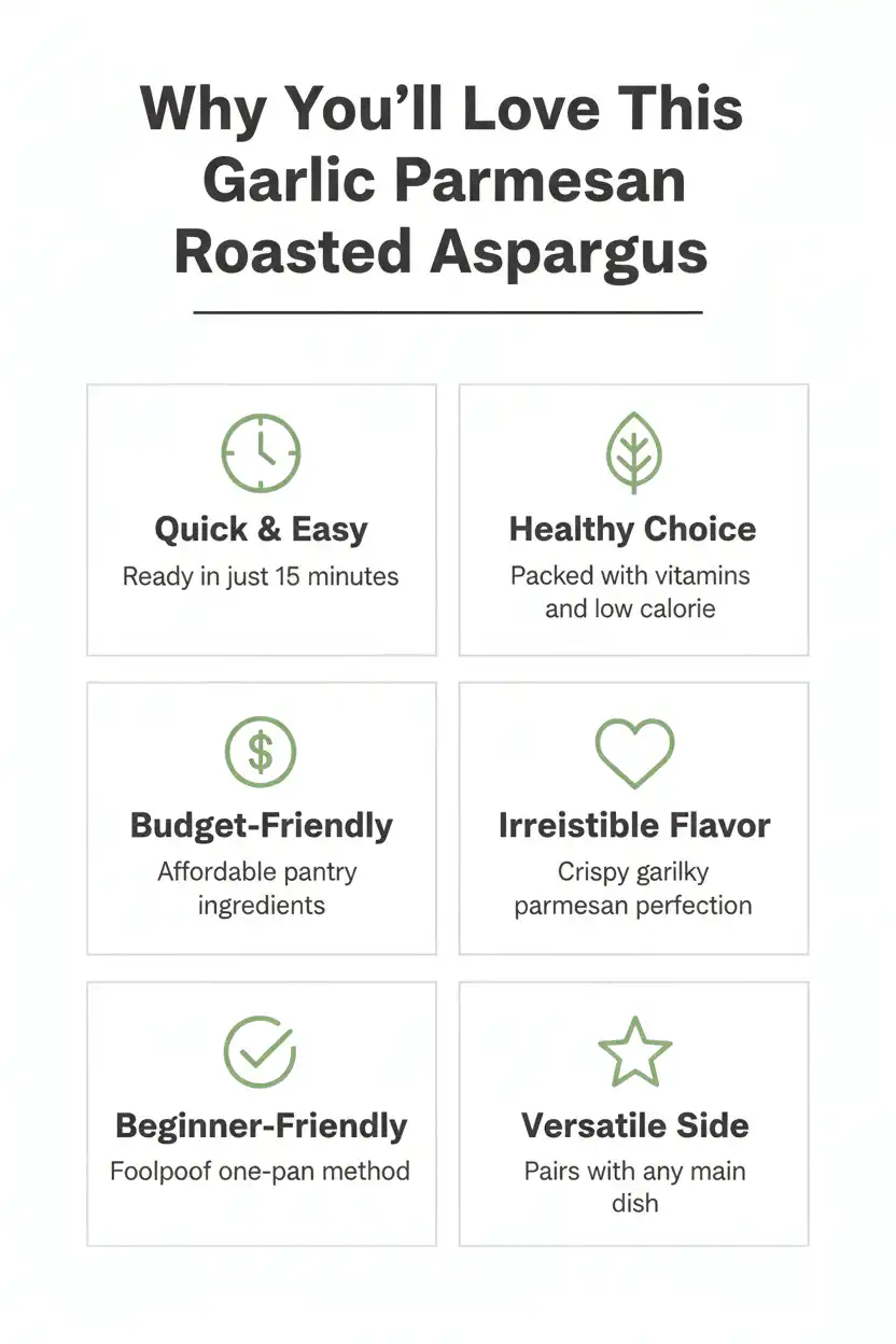 Why you'll love garlic parmesan roasted asparagus