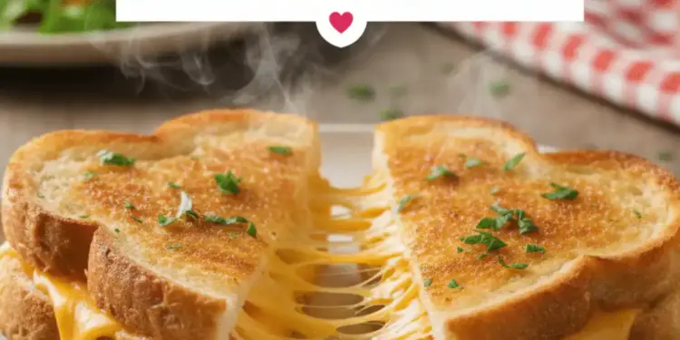 heart grilled cheese