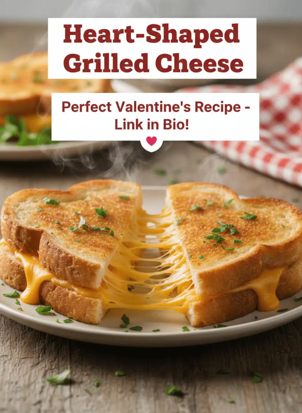 Heart Grilled Cheese Sandwich