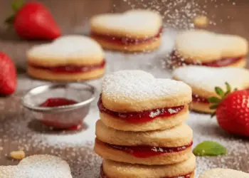 heart sandwich cookies