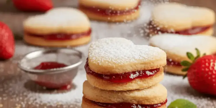 heart sandwich cookies
