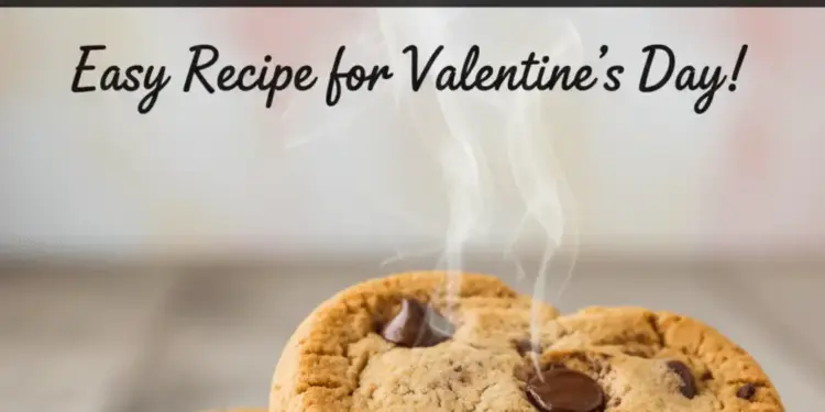heart shaped chocolate chip cookies