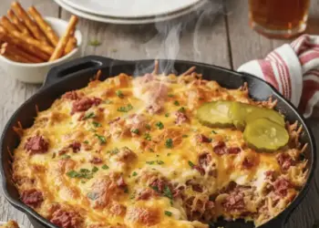 hot baked Reuben dip