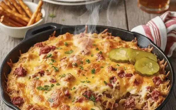 hot baked Reuben dip