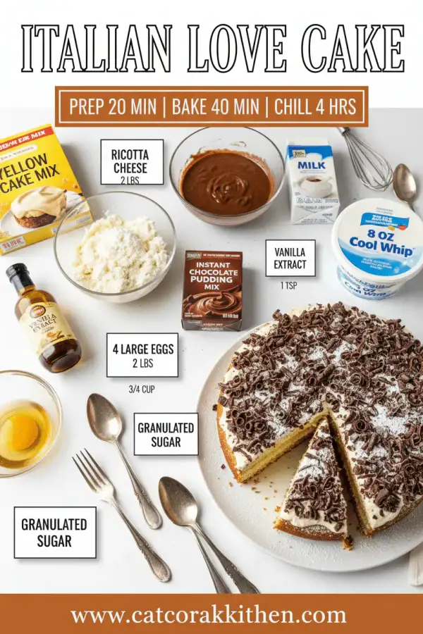 Italian love cake ingredients
