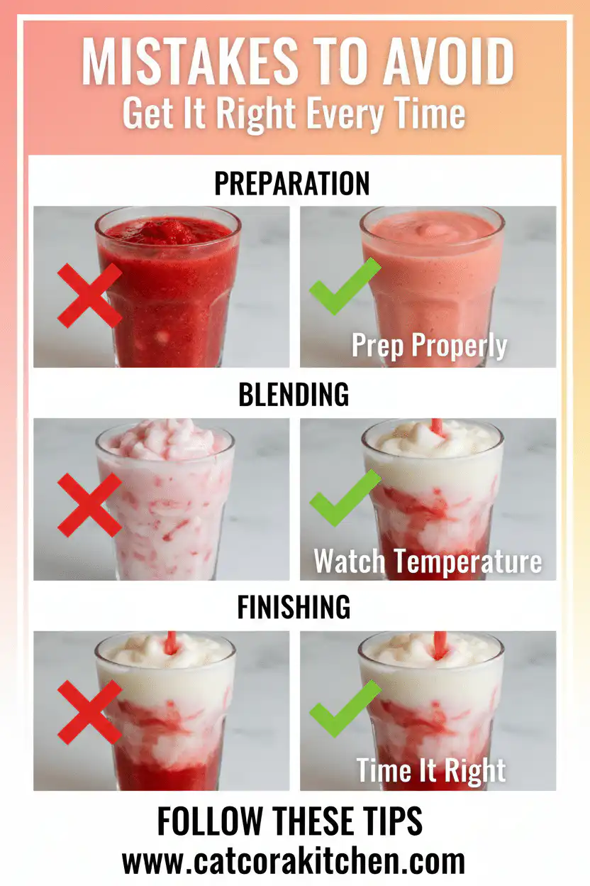 Lava flow drink recipe common mistakes
