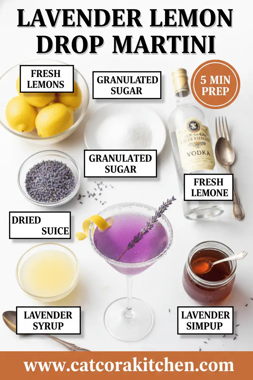 Lavender lemon drop martini ingredients