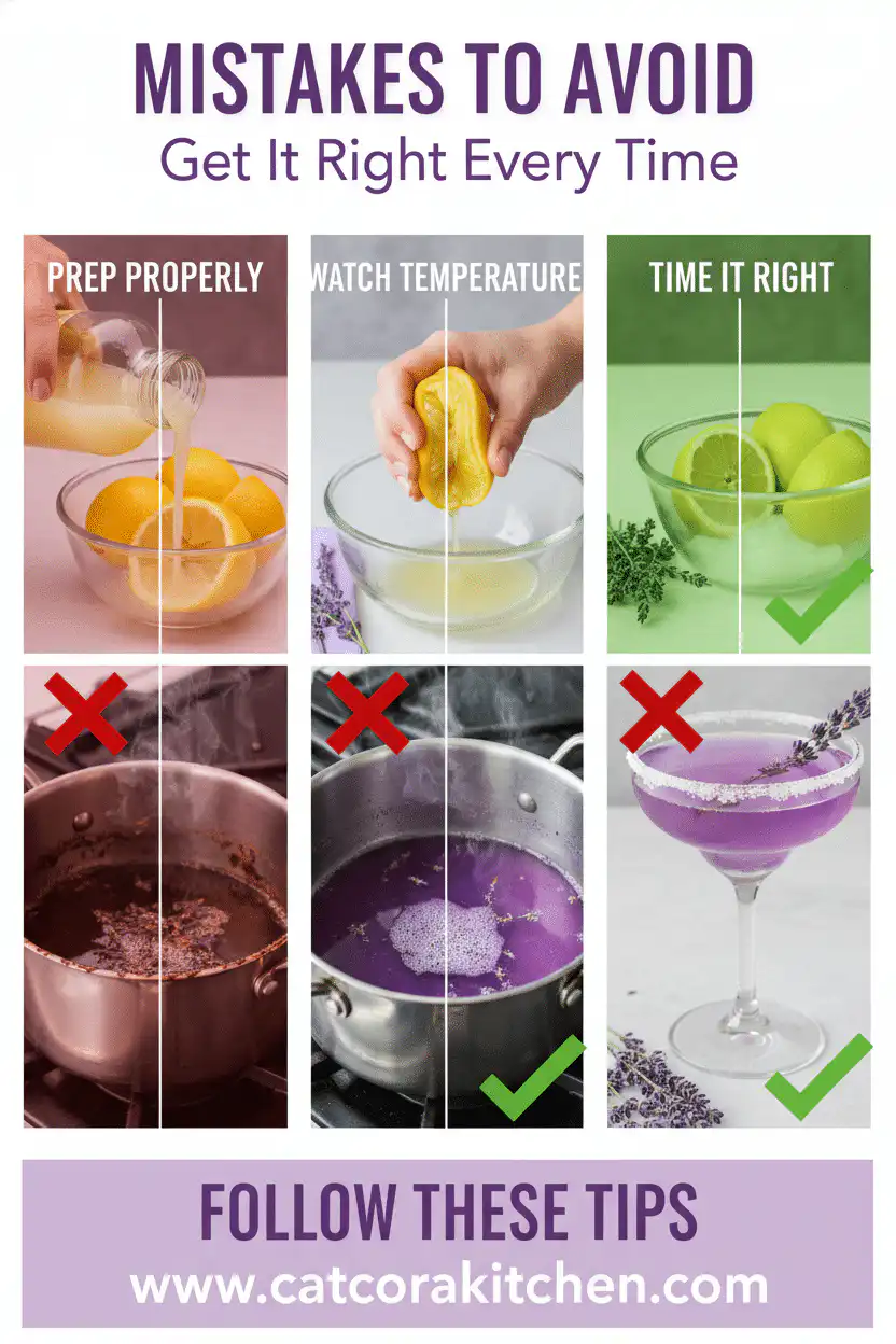 Lavender lemon drop martini common mistakes