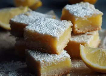 lemon bars with shortbread crust