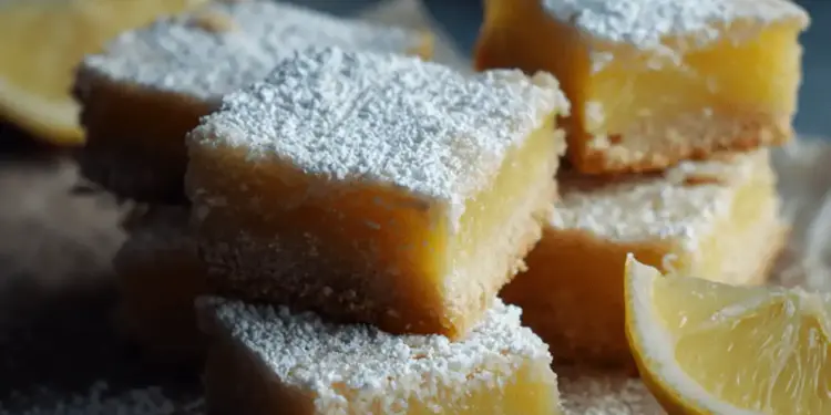 lemon bars with shortbread crust