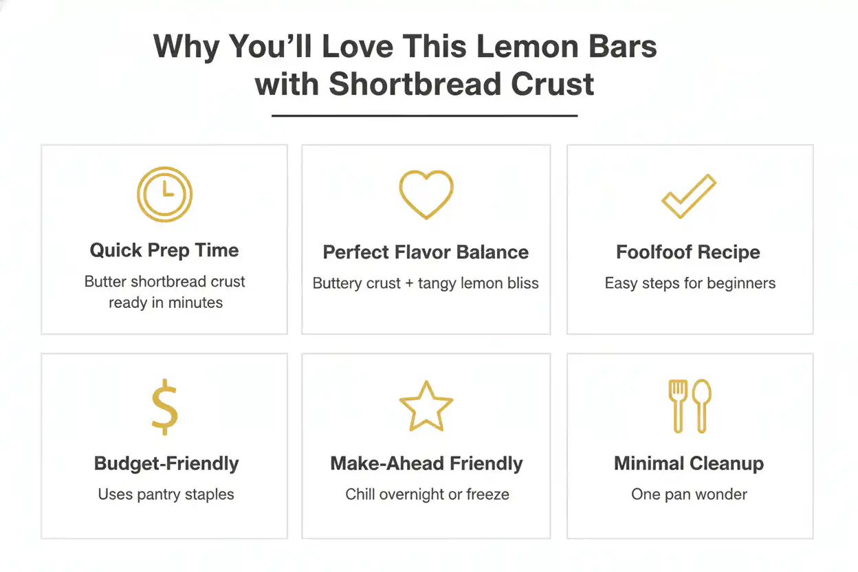 Why you'll love lemon bars with shortbread crust