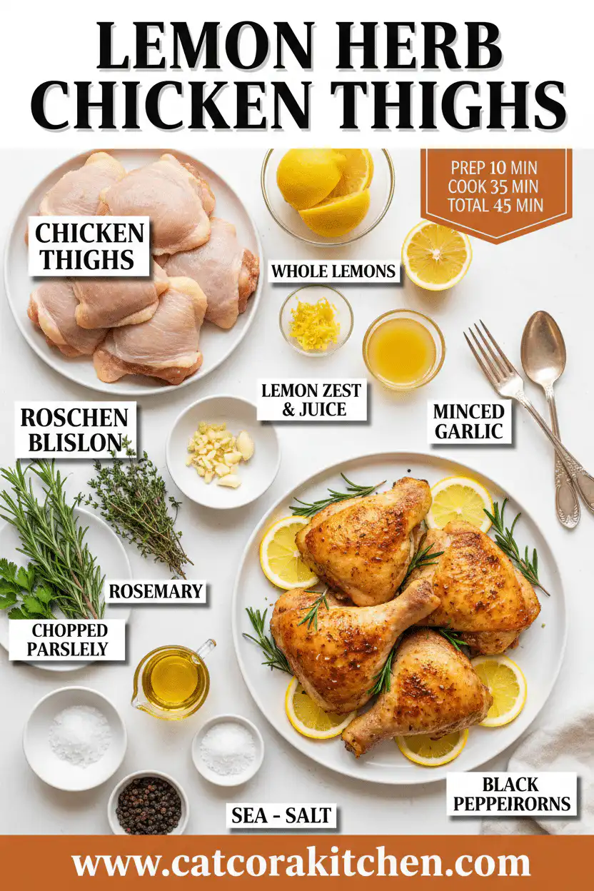 Lemon herb chicken thighs ingredients