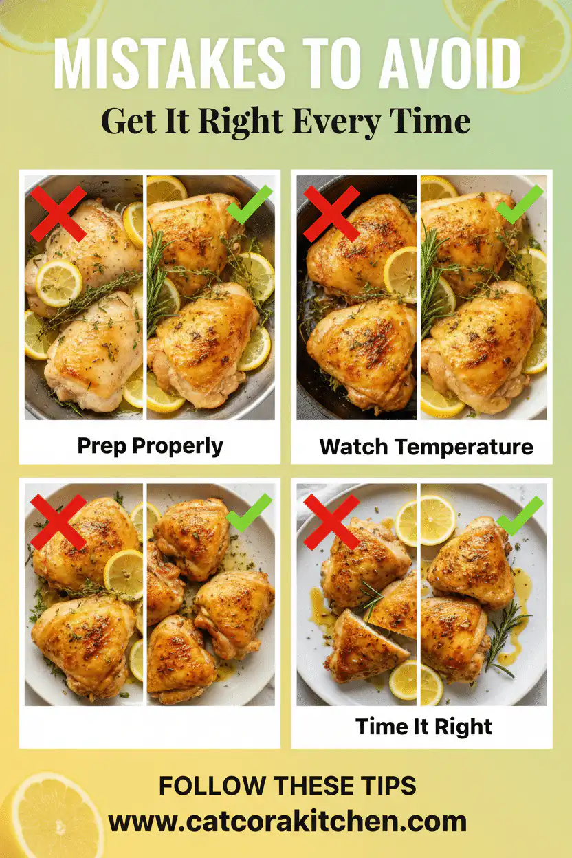 Lemon herb chicken thighs common mistakes