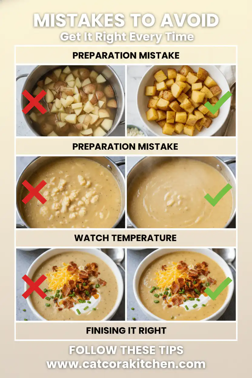 Loaded baked potato soup common mistakes