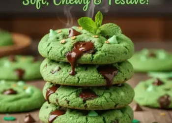 mint chocolate chip cookies St Patrick's Day