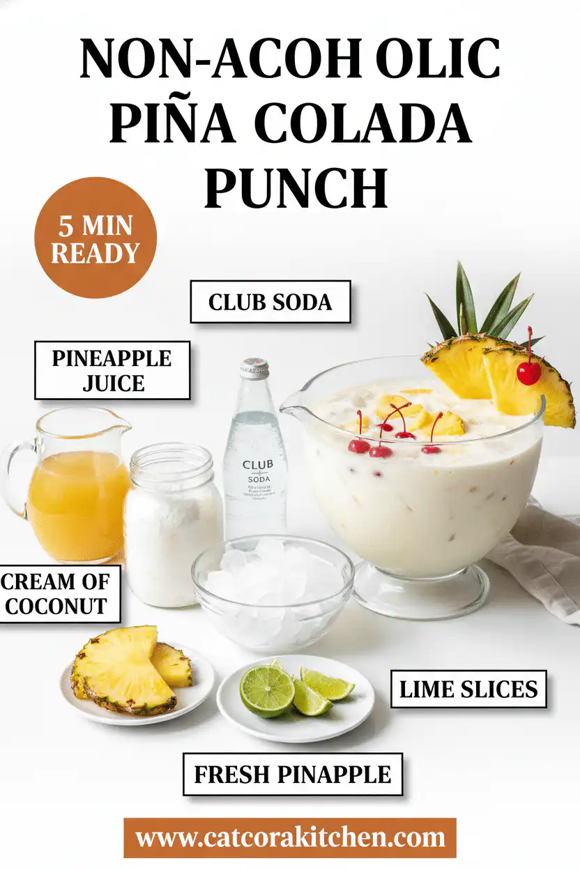 Non alcoholic pina colada punch ingredients