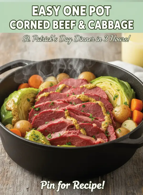 Easy One Pot Corned Beef and Cabbage