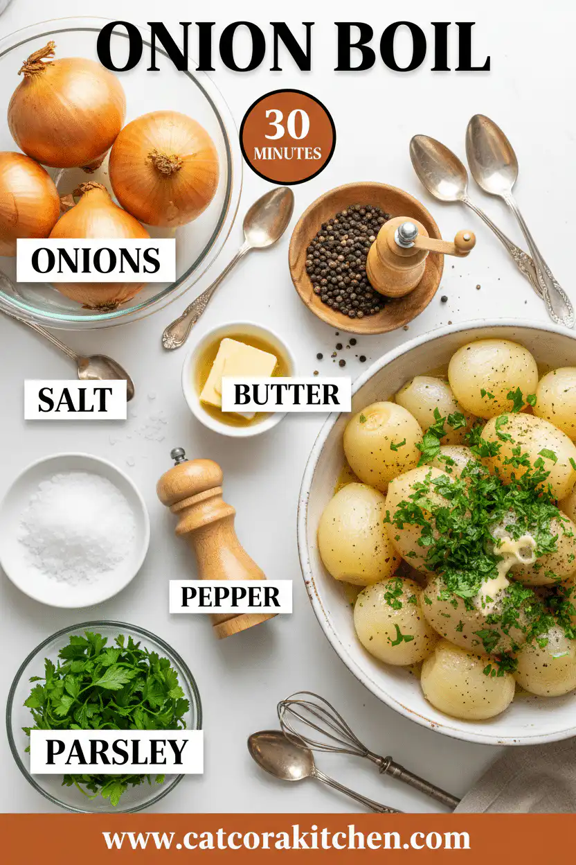 Onion boil ingredients