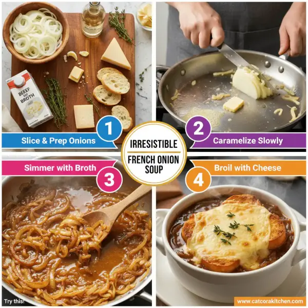 card recipe ingredients and instructions onion soup