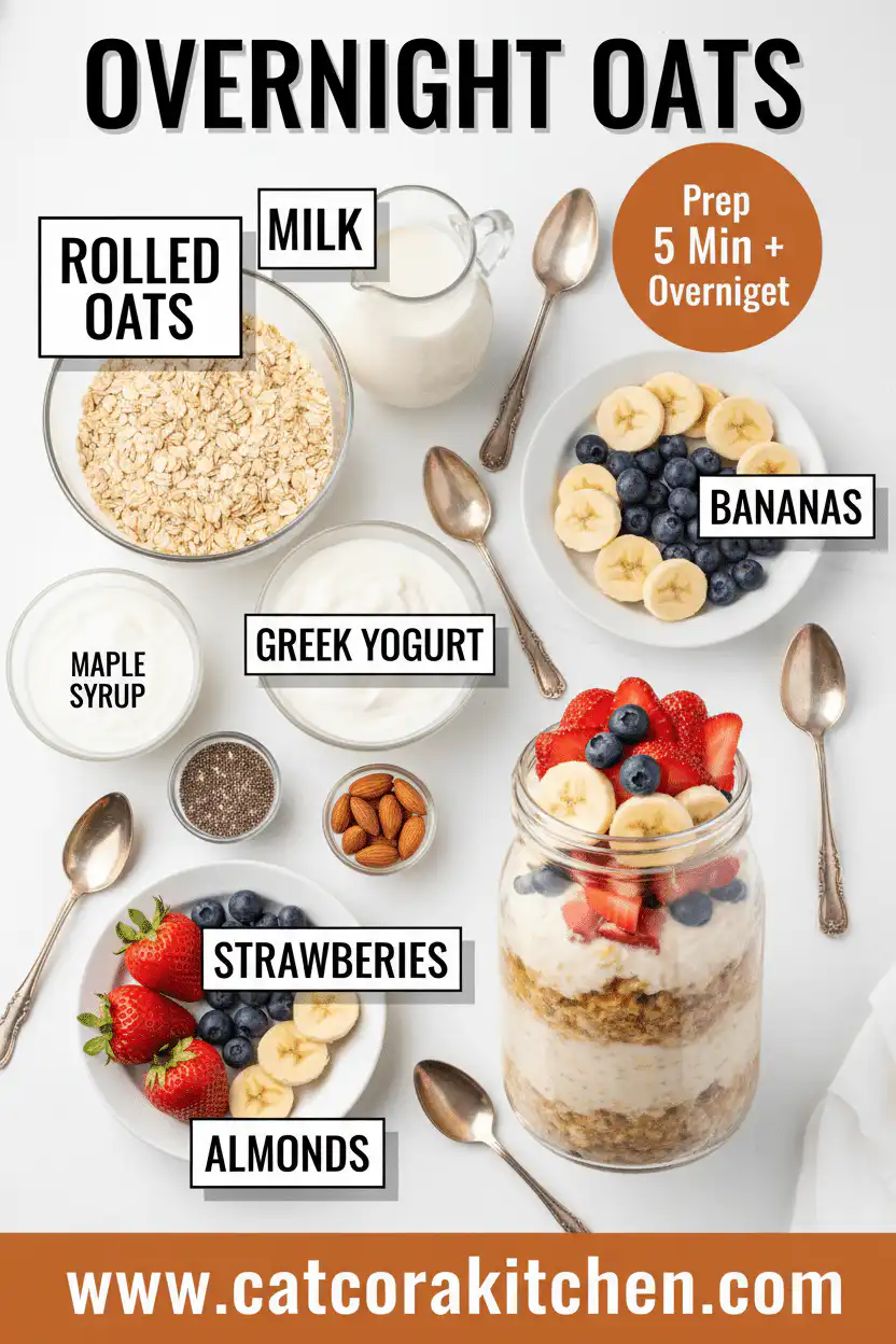Overnight Oats ingredients