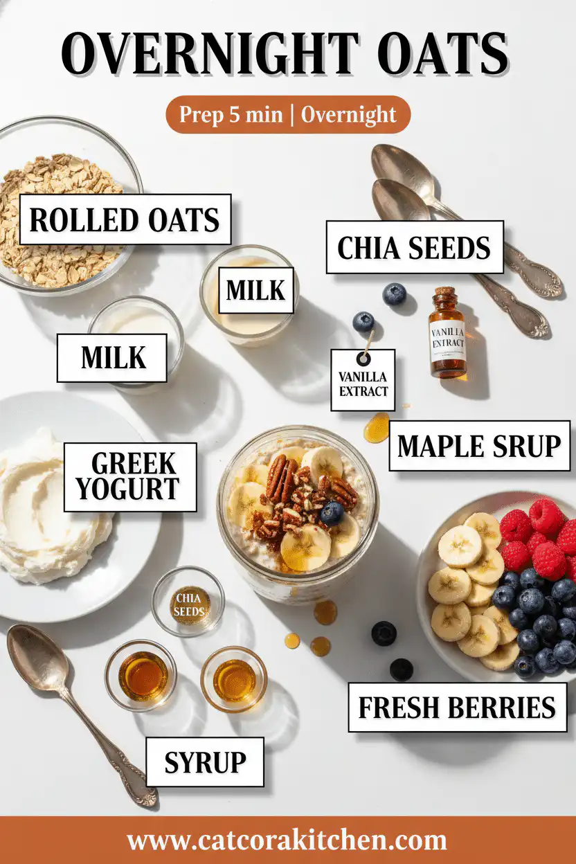 Overnight Oats ingredients