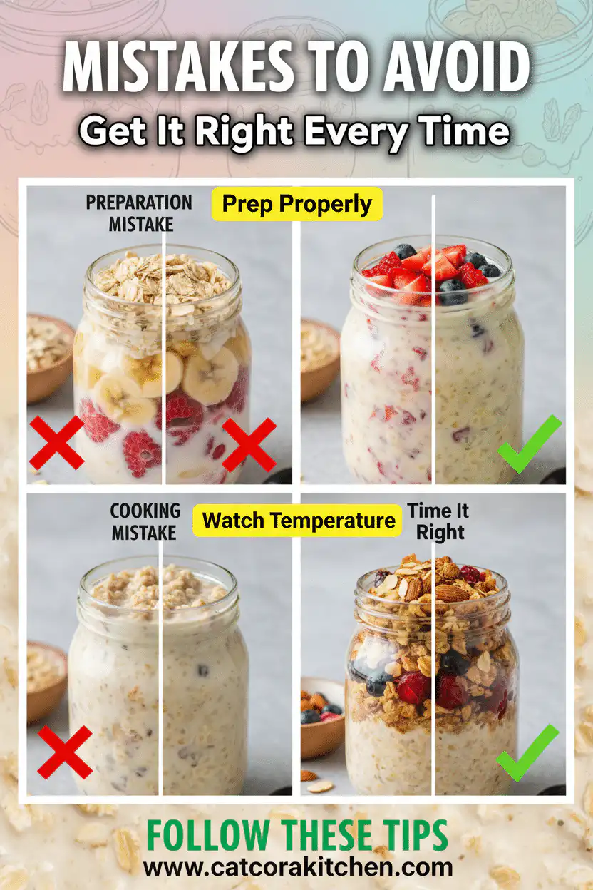 Overnight Oats common mistakes